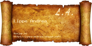 Lippe Andrea névjegykártya